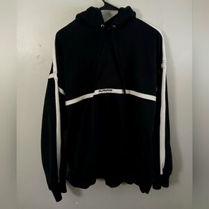 Supreme Black and White Hoodie LG